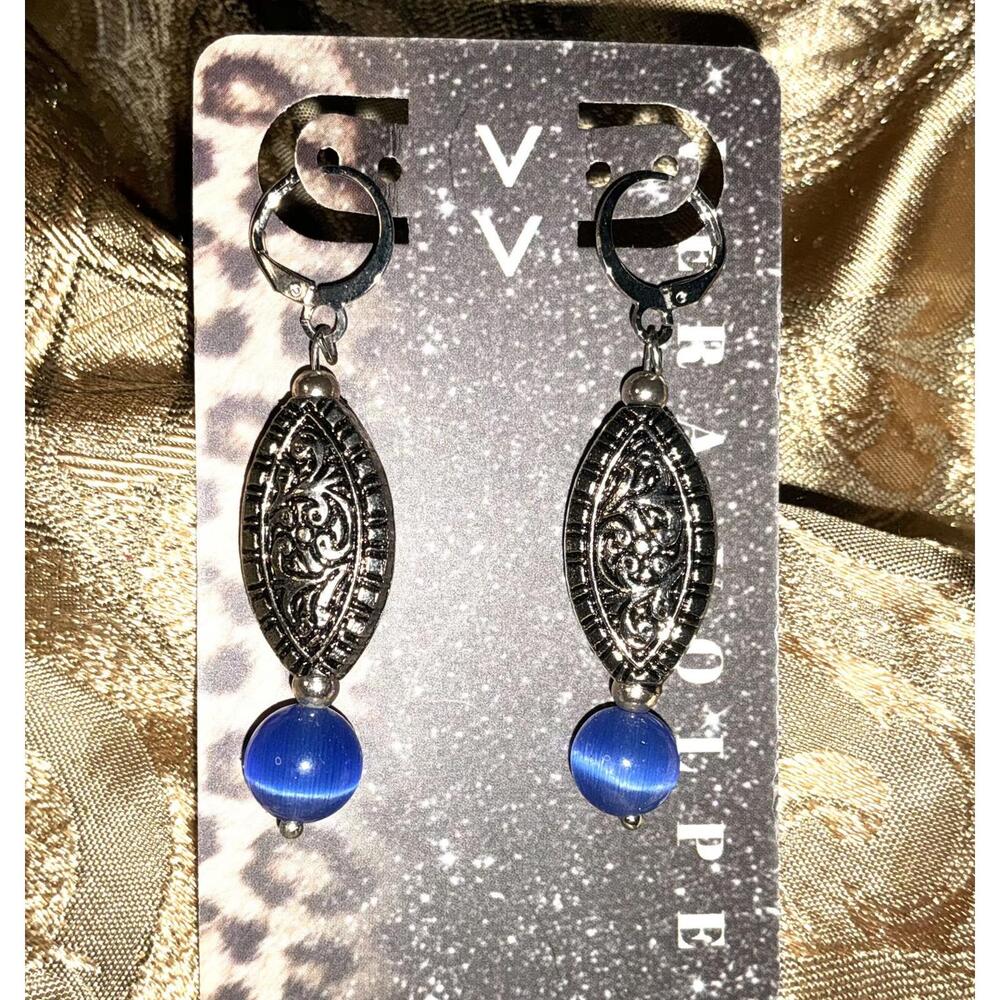 Blueberry Glass Earrings